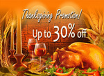 Thanksgiving Promotion up to 30% off